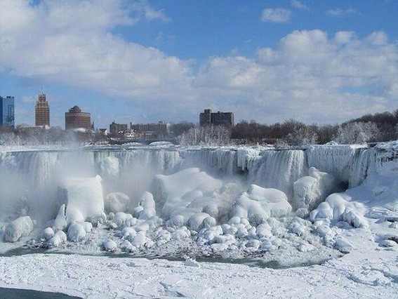 Teljesen megfagyott a Niagara vízesés Fotó sdpnoticias.com