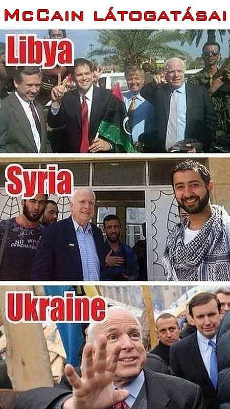 McCain a nagy felforgató Fotó Szíriai Hírek