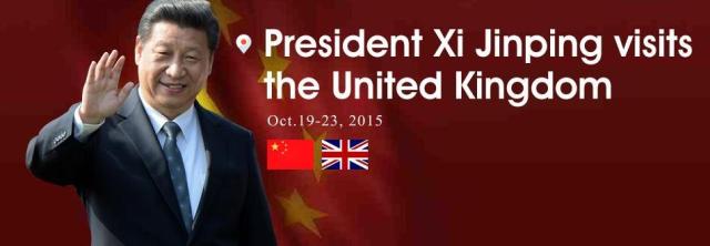 Xi Jinping, a Kínai Népköztársaság elnökének látogatása az Egyesült Királyságban